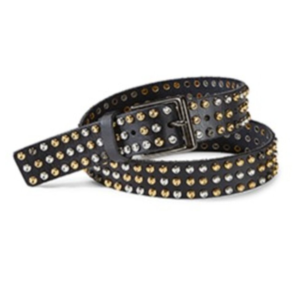 CAbi Black Belt with Gold and Silver Studs